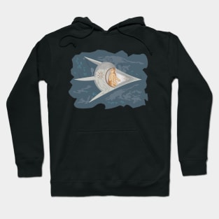 Ancient alien Spaceship UFO Hoodie